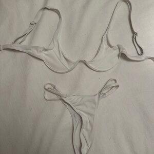 White triangle bikini!